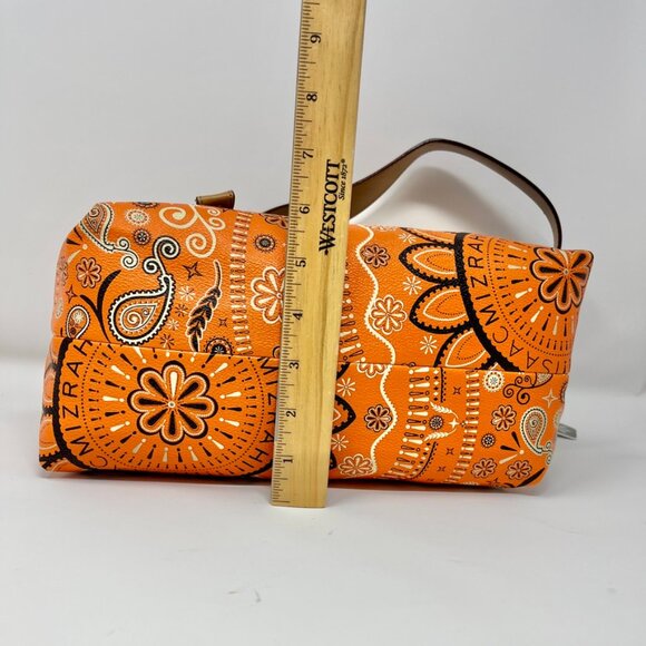 Isaac Mizrahi  East West Shoulder Bag  Bandanna  Paisley Print & Dust Bag - Picture 14 of 16